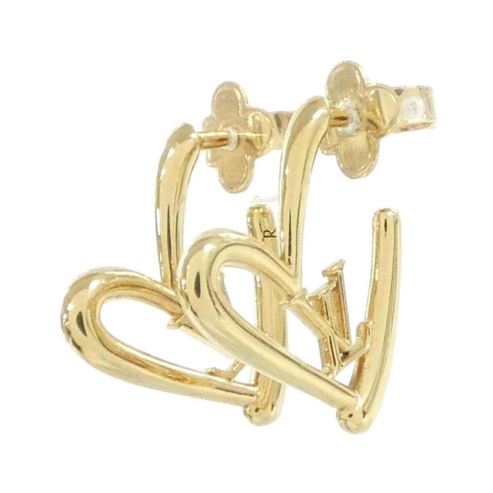 LOUIS VUITTON Gold Love Earrings - Picture 1 of 3